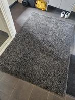 Hoogpolig donkergrijs vloerkleed 145x205, Ophalen, 100 tot 150 cm, 200 cm of meer, Grijs