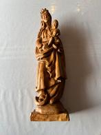Houten Mariabeeld met kindje Jezus zgan handwerk, Ophalen