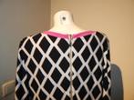 Joseph Ribkoff zwart wit jurkje stretch motief roze accent40, Maat 38/40 (M), Overige kleuren, Verzenden, Joseph Ribkoff