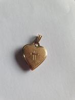vintage kruis  hart medaillon amerik k&l, Sieraden, Tassen en Uiterlijk, Ophalen, Goud, Overige materialen, Kruis of Symbool