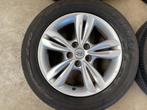 17 inch originele velgen + zomerbanden Hyundai IX35 / Tucson, Auto-onderdelen, Banden en Velgen, Banden en Velgen, 17 inch, Ophalen of Verzenden