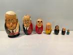 Matroesjka  met 7 staatshoofden Sovjet-Unie, Ophalen of Verzenden, Zo goed als nieuw, X, X