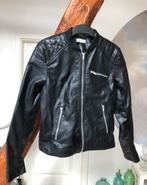 Kinder motor jas, zwart, maat 164, Verzenden, Zo goed als nieuw, Meisje, Jas