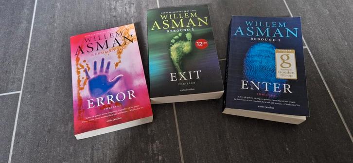 Willem Asman - Enter Complete serie Rebound, Boeken, Thrillers, Zo goed als nieuw, Ophalen of Verzenden