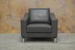 ZGANieuw grijze leren Leolux Antonia Diva design fauteuil