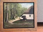 Schilderij: Boerderij in het bos, Ophalen of Verzenden
