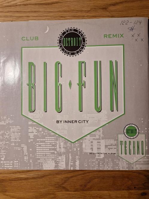 Inner city - Big Fun 12 Inch maxi single, Cd's en Dvd's, Vinyl | Dance en House, Gebruikt, Dance Populair, 12 inch, Ophalen of Verzenden