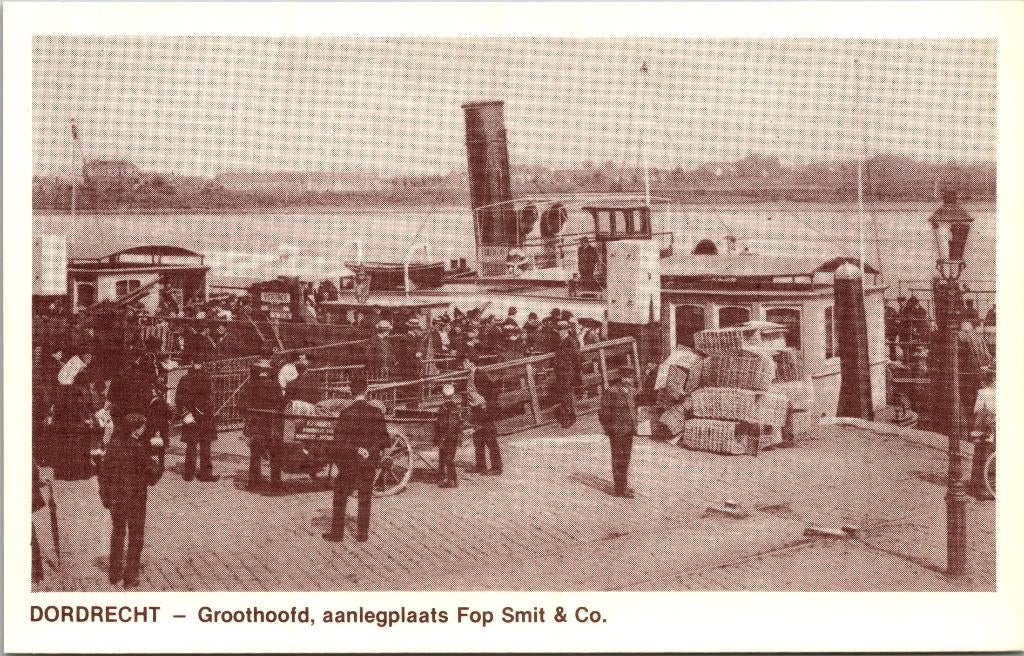 Dordrecht - Groothoofd aanlegplaats Fop Smit & Co, Verzamelen, Verzenden, Voor 1920, Ongelopen, Zuid-Holland