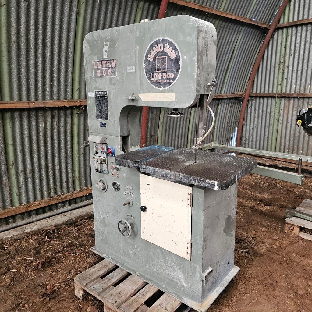 Leten LCM-600 lintzaag bandzaag 8PK, Ophalen, Gebruikt, 70 mm of meer, Leten