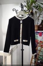 Maje vest zwart met wit, Zwart, Nieuw, Ophalen of Verzenden, Maat 36 (S)