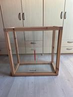 Design moderne vitrinekast als nieuw met afneembaar slot, Ophalen, Met plank(en), Zo goed als nieuw, Minder dan 100 cm