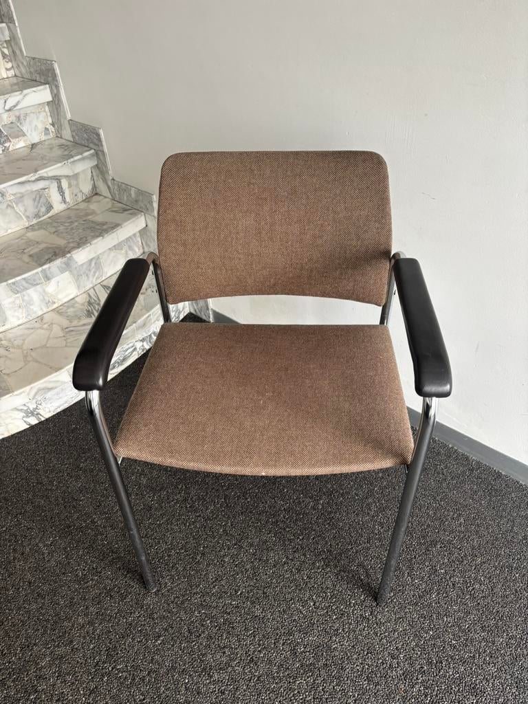 Vintage stoel met chrome buizen zoals tubax, Ophalen, Zo goed als nieuw, Eén