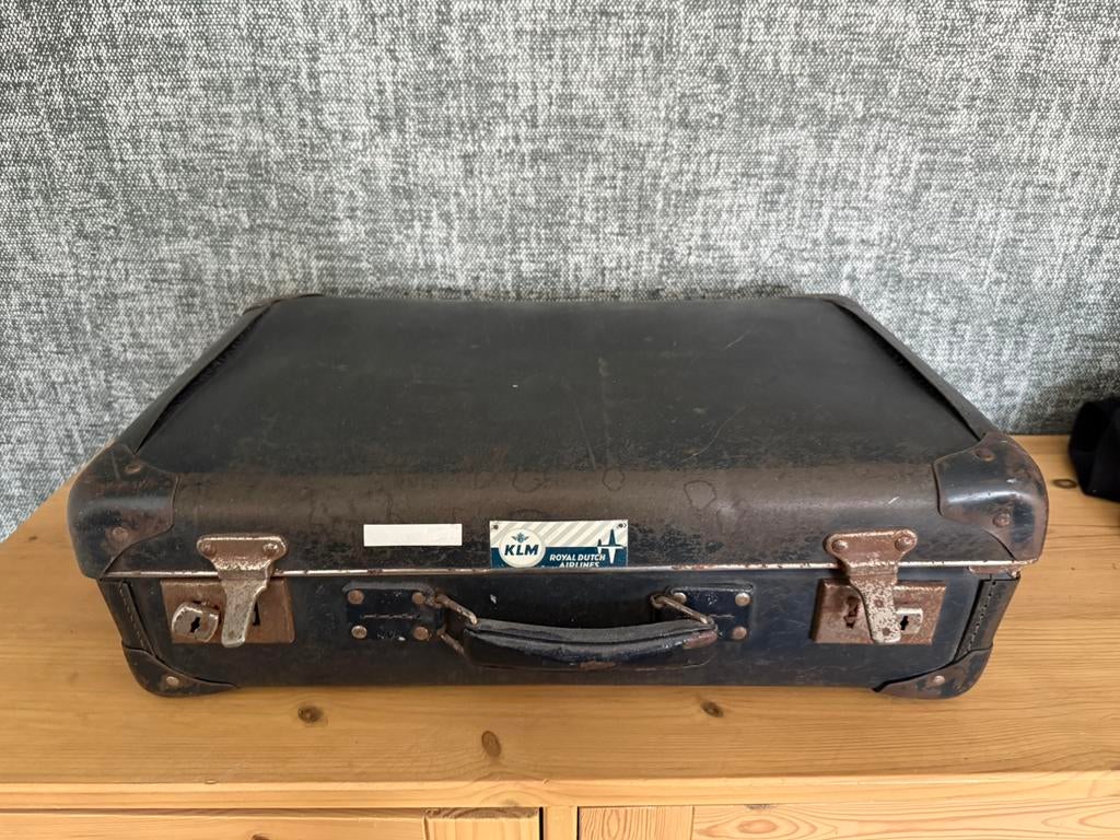 Decoratieve oude KLM koffer, Ophalen, Minder dan 50 cm