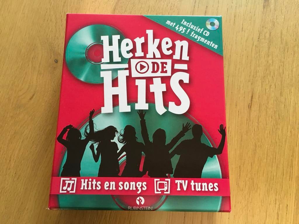 Herken de Hits muziekspel, Drie of vier spelers, Ophalen of Verzenden, Gebruikt