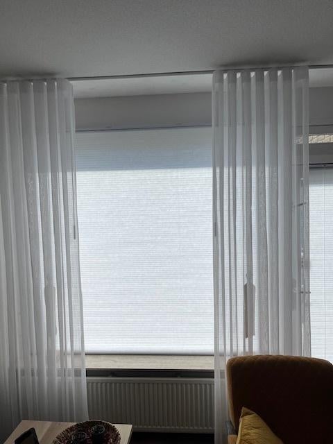 plissee gordijnen, Ophalen, 200 cm of meer, Wit, 150 tot 200 cm