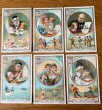 Antieke Liebig Vleesextract Kaartjes - Set van 6, Verzamelen, Ophalen of Verzenden, Voor 1940, Gebruikt