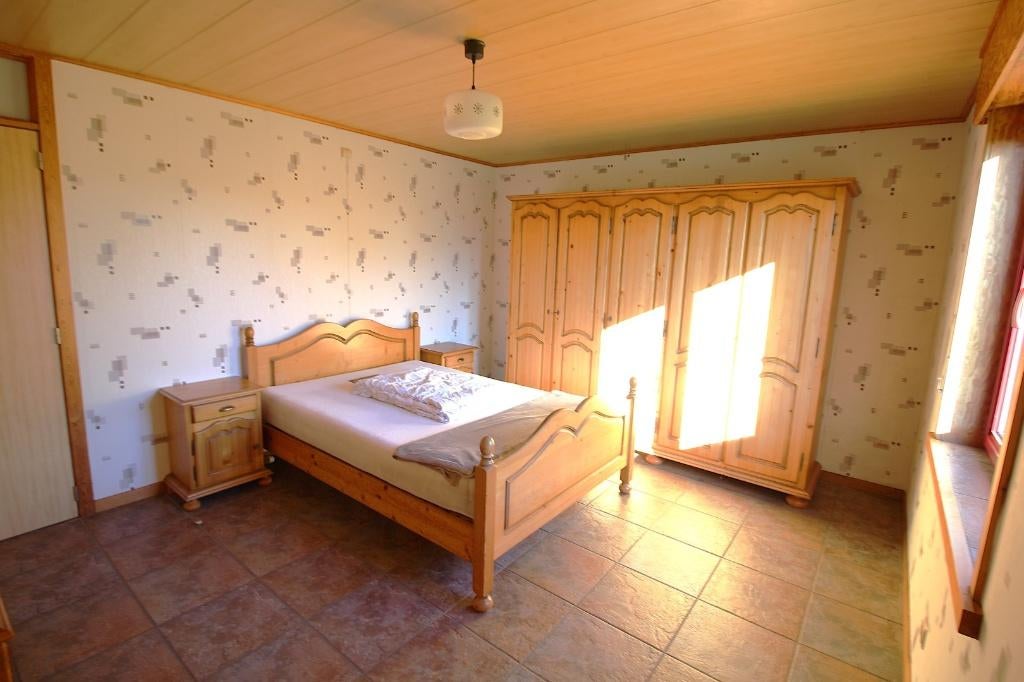 Houten slaapkamerset, Huis en Inrichting, Slaapkamer | Complete slaapkamers, Ophalen, Gebruikt, Tweepersoons, Klassiek