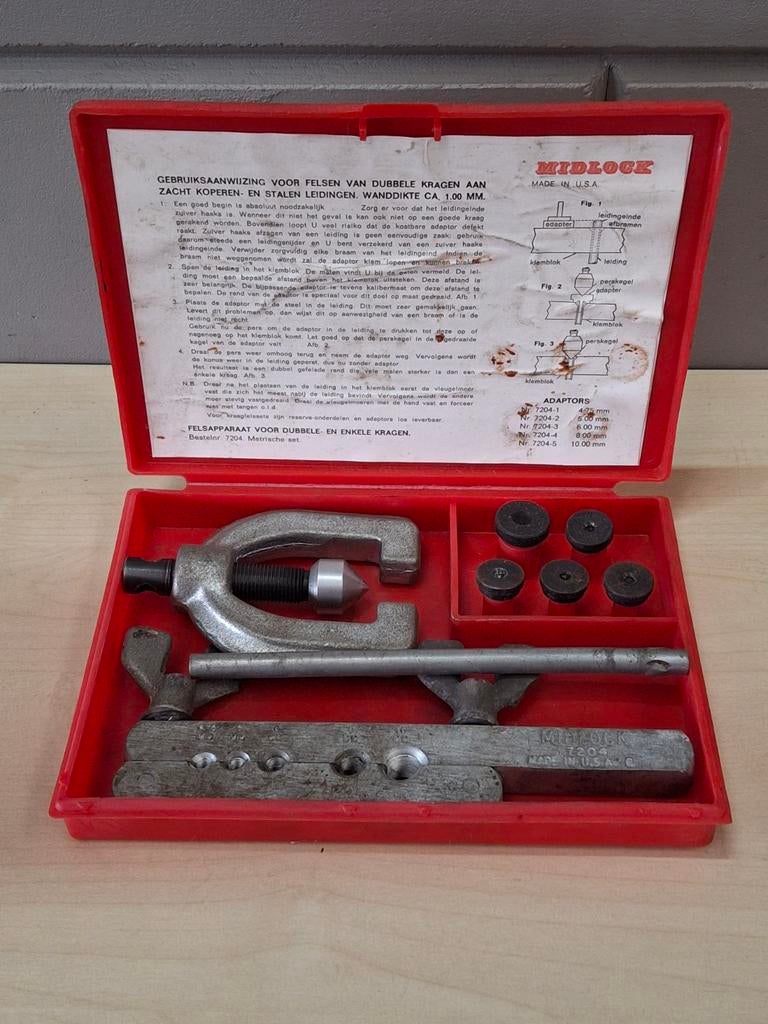 Midlock 7204 felsapparaat / felsen van leidingen, Ophalen of Verzenden, Zo goed als nieuw