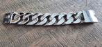 Zware schakelarmband 20cm - Stoer en robuust!, Ophalen of Verzenden, Zilver, Staal