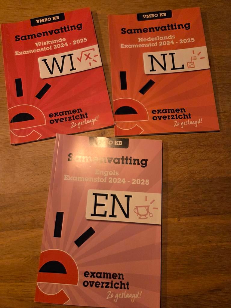Samengevat VMBO KB kader Wiskunde Engels Nederlands, Ophalen, Zo goed als nieuw