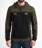 PUMA Manchester City Evostripe Full Zip Hoodie 2021 Zwart, Sport en Fitness, Voetbal, Maat M, Ophalen of Verzenden, Zo goed als nieuw