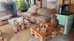 Lounge set Pallet, Tuin en Terras, Tuinsets en Loungesets, Ophalen, Gebruikt, Meer dan 8 zitplaatsen, Loungeset