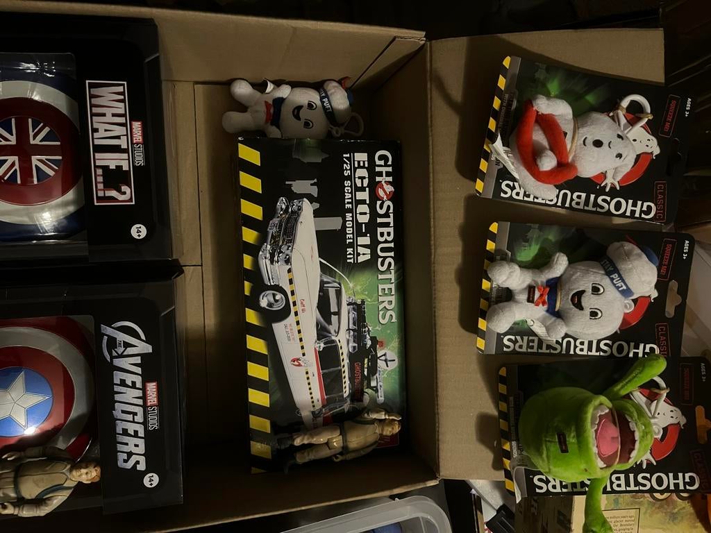 Grote Ghostbusters Verzameling - Ecto-1, Figuren, Knuffels, Ophalen of Verzenden, Zo goed als nieuw