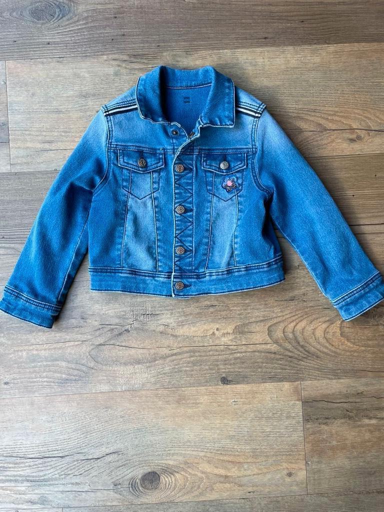 Spijkerjasje maat 98-104 Hema, Gebruikt, Meisje, Ophalen of Verzenden, Hema