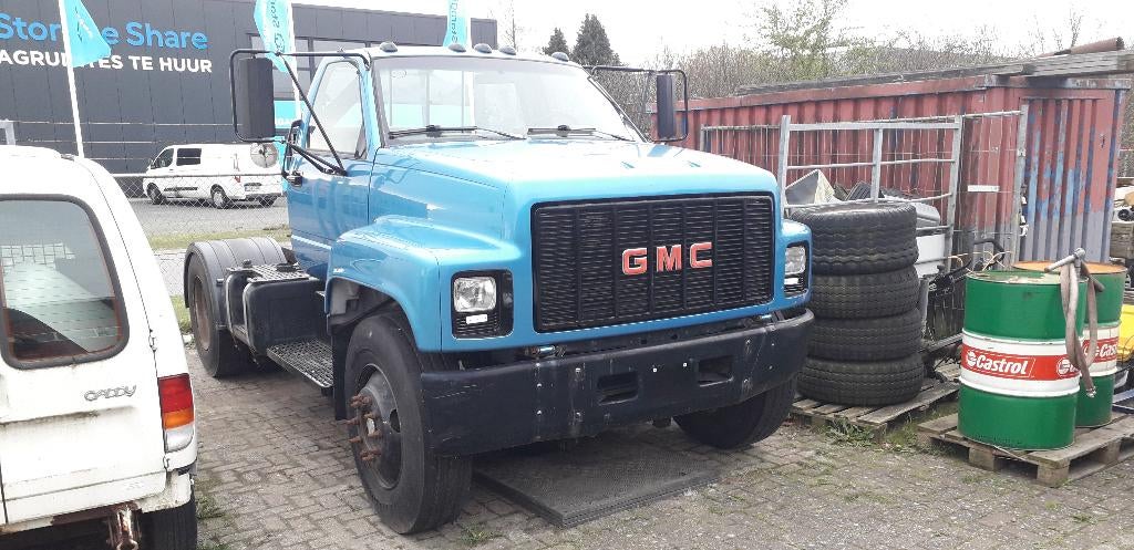 GMC Topkick - Caterpillar Diesel - Allison - Marge - Schotel, Auto's, Achterwielaandrijving, 252 pk, Diesel, Grijs
