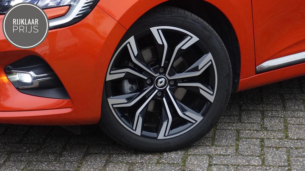 Renault Clio 1.6 E-Tech Hybrid Automaat 145PK Techno, Stof, Gebruikt, Euro 6, Met garantie (alle)
