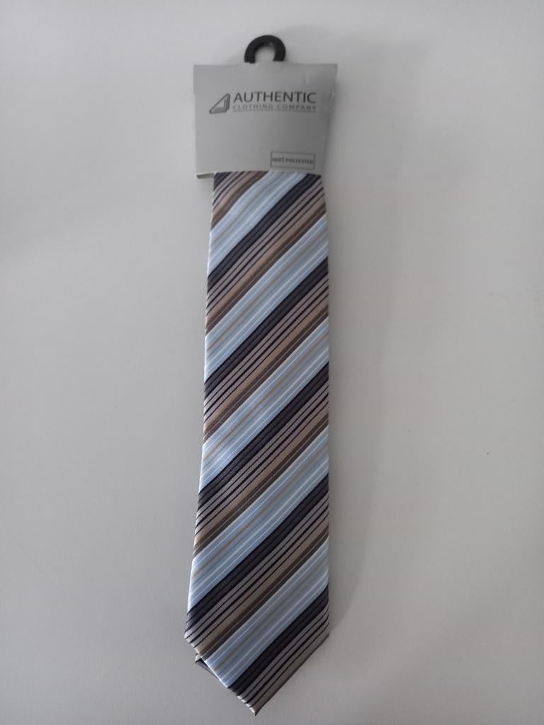 Stropdas Authentic Clothing Company, Ophalen of Verzenden, Nieuw, Blauw, Met patroon