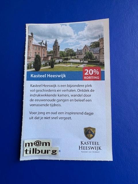 Kasteel Heeswijk 20% korting tot 1-7-2027, Tickets en Kaartjes, Drie personen of meer, Kortingsbon, Overige typen