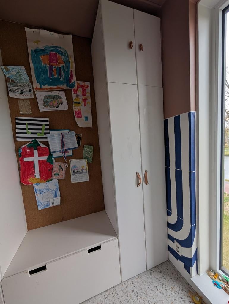 IKEA Stuva Småstad kledingkast met bovenkast, Huis en Inrichting, Kasten | Kledingkasten, Gebruikt, 200 cm of meer, 50 tot 100 cm