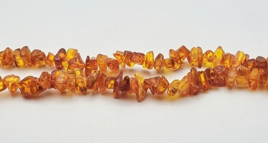 1205. Barnstenen halsketting, eind 20e eeuw, Ophalen of Verzenden