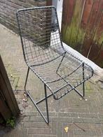 Draadstoel grijs, Huis en Inrichting, Stoelen, Ophalen, Gebruikt, Metaal, Eén