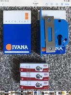 Twee Ivana bijzetsloten 60 mm +, Doe-het-zelf en Verbouw, Hang- en Sluitwerk, Ophalen of Verzenden, Nieuw, Chroom, Slot