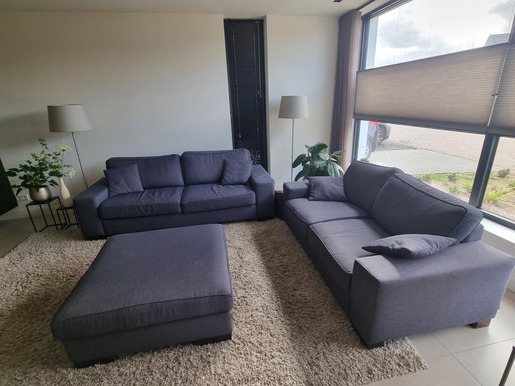 Compleet bankstel Goossens - Zo goed als nieuw, Ophalen, Zo goed als nieuw, Stof