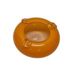 Vintage oranje glazen asbak, Ophalen of Verzenden