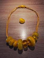 Zsiska ketting en ring, Overige materialen, Verstelbaar, Geel, Ophalen of Verzenden