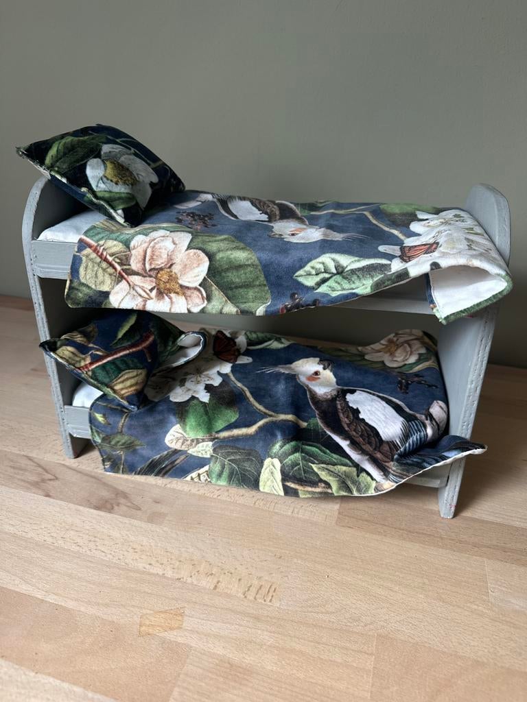 Houten stapelbed voor poppen, Ophalen of Verzenden, Gebruikt, Toebehoren