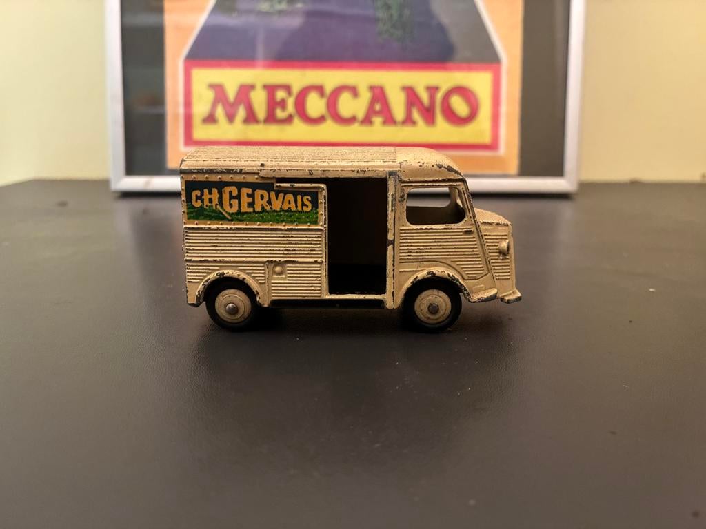 Fourgon ancien Dinky Toys Citroen 1200K camion de glaces Ch Gervais