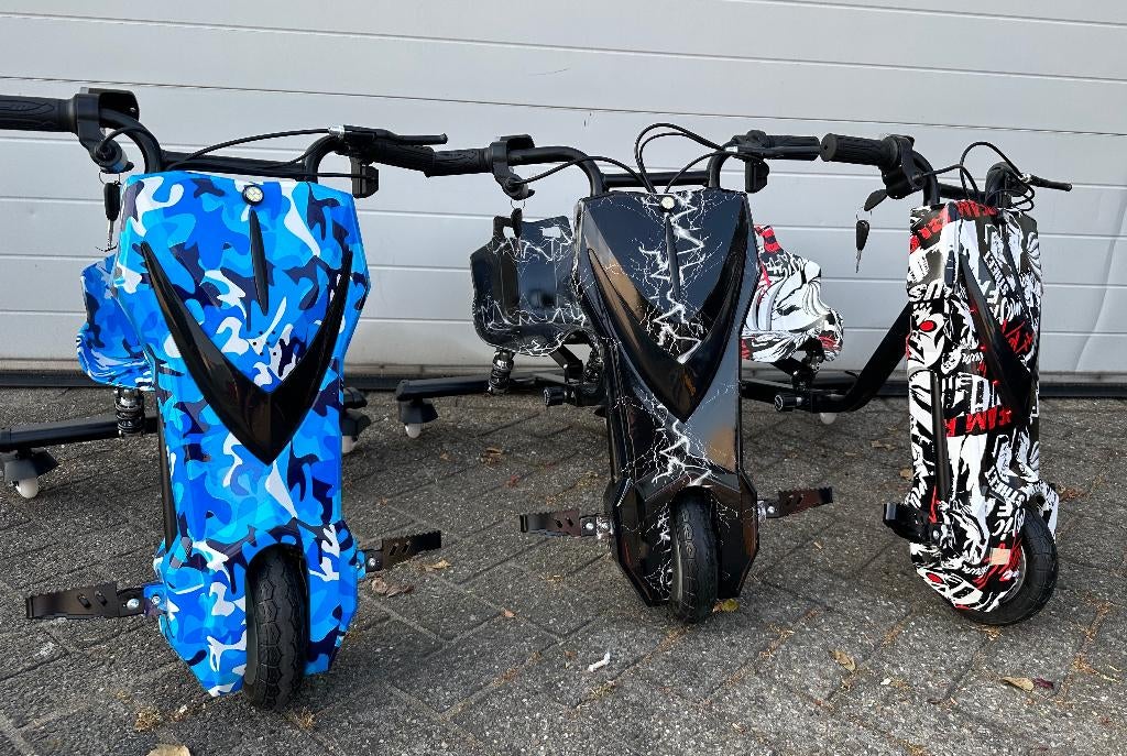 Elektrische Drift Trike Kart 250W 36V Bluetooth / Vering NIE, Ophalen of Verzenden, Nieuw