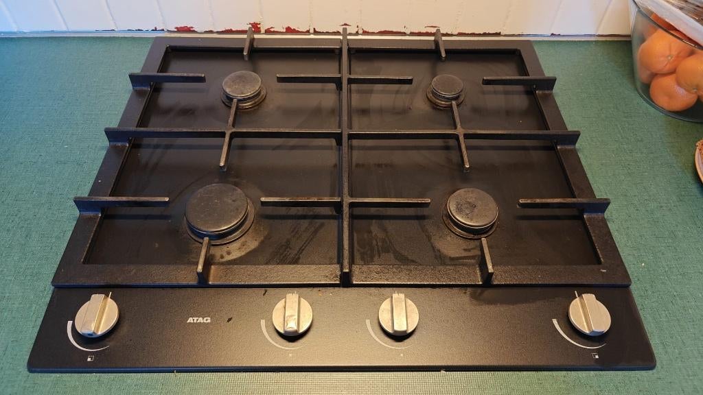 ATAG Kookplaat gas, Witgoed en Apparatuur, Kookplaten, Ophalen, Gebruikt, 4 kookzones, Inbouw