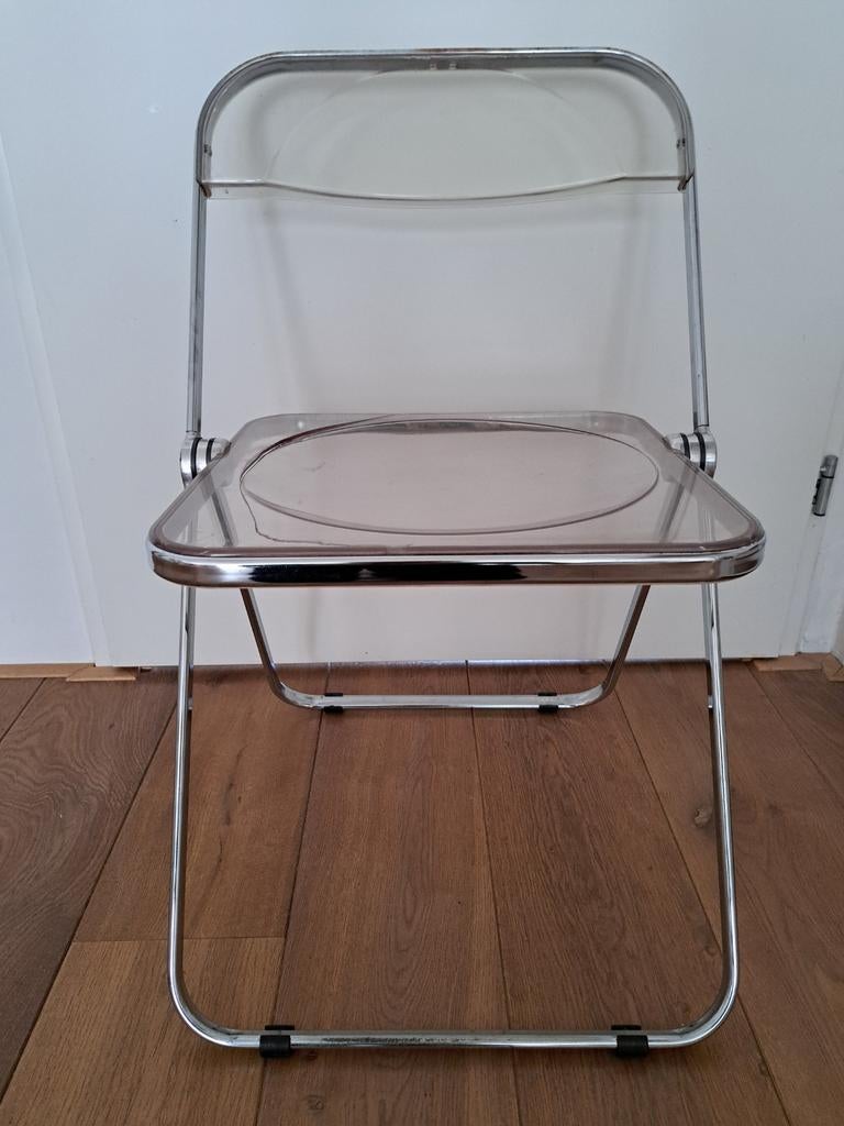 Castelli Plia klapstoel - Italiaans design van Piretti, Huis en Inrichting, Stoelen, Ophalen, Gebruikt, Overige kleuren, Italiaans design, Vintage, Modern