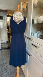SCAPA navy travelstof elegant zomerjurkje mt 36, Blauw, Ophalen of Verzenden, Zo goed als nieuw, Knielengte