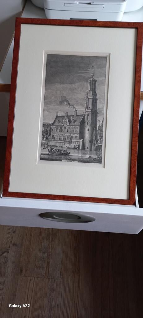Gravure Amsterdam, Antiek en Kunst, Kunst | Tekeningen en Foto's, Ophalen
