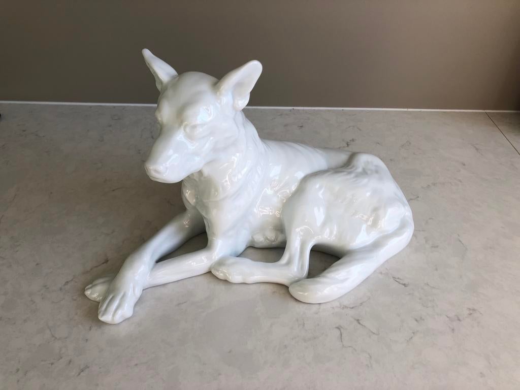 Herend Porseleinen Herdershond - Jaren '30/'40, Ophalen of Verzenden