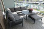 Lounge tuinset grijs, Tuin en Terras, Ophalen, 5 zitplaatsen, Gebruikt, Bank
