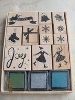 NIEUW doosje nostalgische STEMPELSET hout winter kerst thema, Ophalen of Verzenden, Nieuw, Overige typen