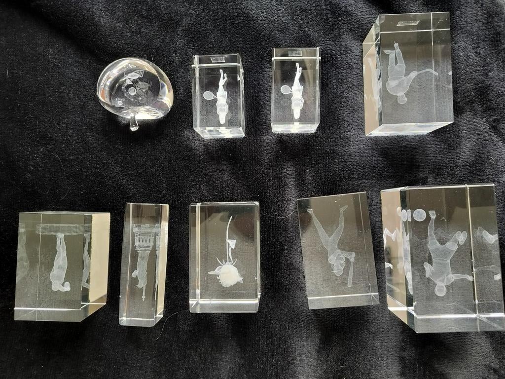 Crystal glas 4D. Verschillende plaatjes en sporten, Ophalen of Verzenden